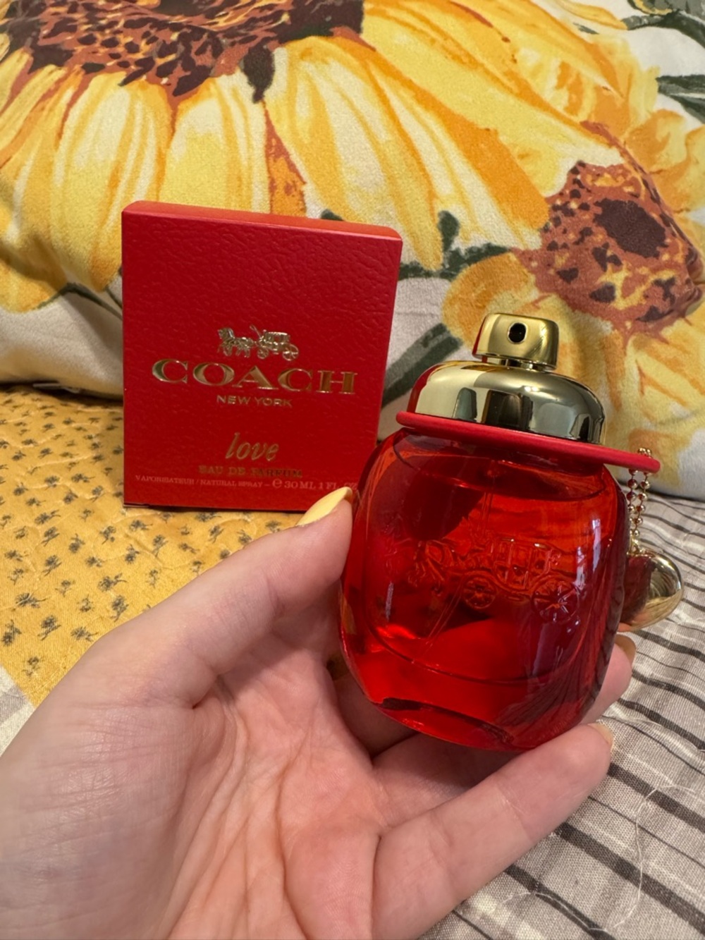 Coach Love Eau de Parfum - Red with Gold Accents